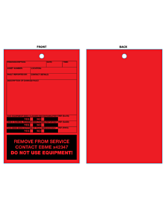 Remove From Service Tags