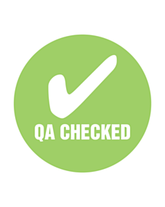 50mm Diameter QA Checked Label