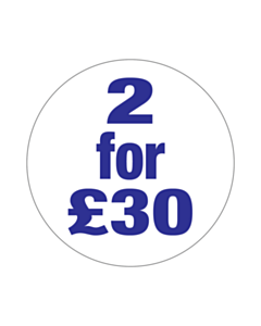 2 For £30 Labels