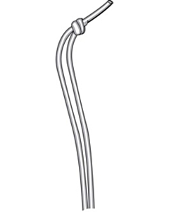 White Elasticated Knotted Loops