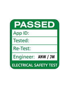 25x25mm Passed PAT Test Label