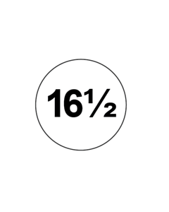 16 1/2 Size Label