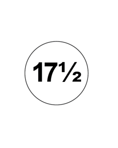 17 1/2 Size Label