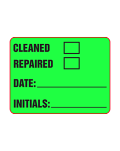 Cleaned / Repaired Labels