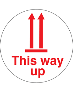 Peelable This Way Up Labels