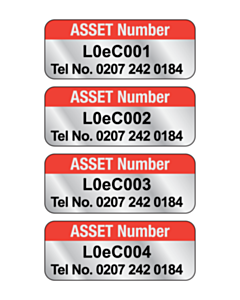 Asset Number Labels