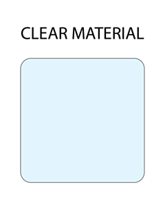 30x30mm Peelable Clear Seal Labels