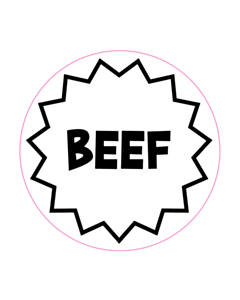50mm Beef Label