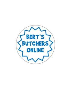 50mm Bert's Butchers Online Label