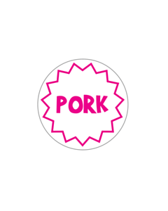 50mm Pork Label