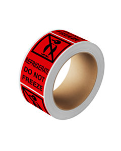 Refrigerate Do Not Freeze Labels 75x150mm