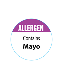 Contains Mayo Allergen Labels
