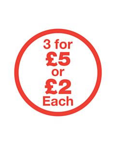 3 for £5 or £2 Each Labels
