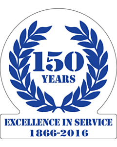 150 Years 1866-2016 Anniversary Label