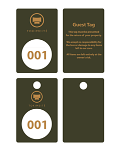 Tokimeite Cloakroom Tags