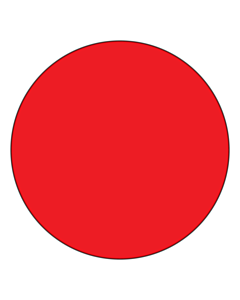 100mm Diameter Blank Red Labels