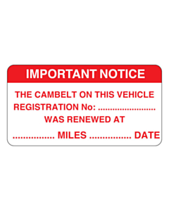 Cambelt Renewed Labels 63x33mm