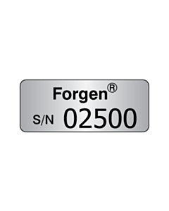 Forgen Aluminum Asset Labels