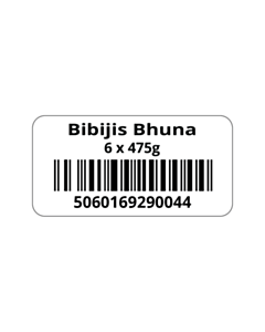 Bibijis Bhuna EAN Barcode Labels