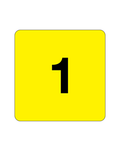 40x40mm Number Labels