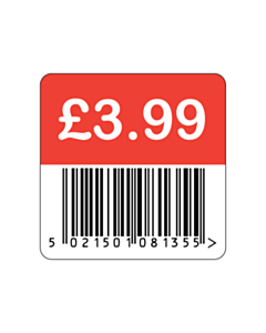 35x35mm Barcode Price Labels
