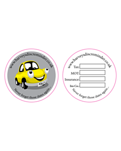 75mm Diameter Window Stickers - 3 Sorts