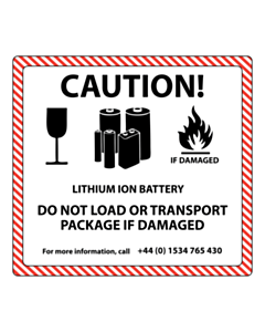Lithium Ion Battery Labels