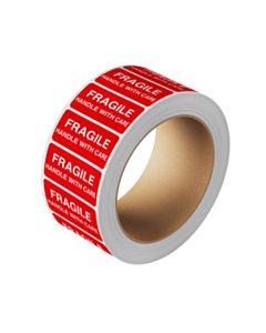 Fragile Handle With Care Labels 50x25mm