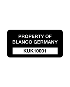 Property of Blanco Germany Asset Labels