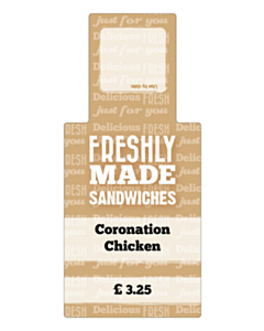 146x66mm Coronation Chicken Sandwich Label