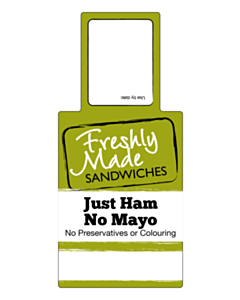 Just Ham No Mayo Sandwich Labels