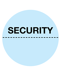38mm Security Labels With Perforation