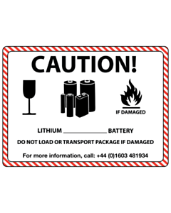 Lithium Battery Shipping Labels