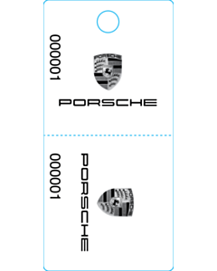 Porsche Cloakroom Tags