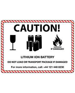 Lithium Ion Battery Shipping Labels
