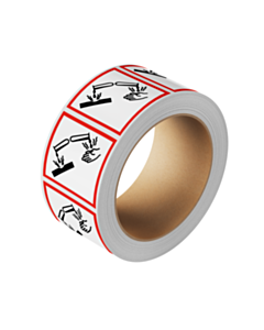 GHS & CLP Corrosive Labels 100x100mm