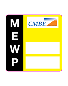 CMBE Hard Hat Labels
