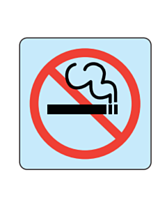 DHL No Smoking Symbol Label Permanent