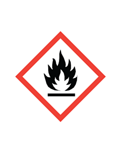 GHS & CLP Flammable Labels 50x50mm