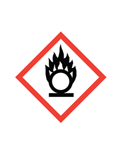 GHS & CLP Oxidiser Labels 50x50mm