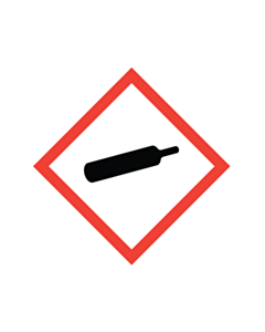 GHS & CLP Compressed Gas Labels 50x50mm