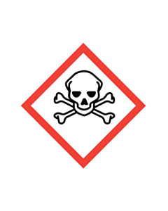 GHS & CLP Toxic Labels 50x50mm