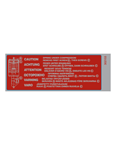 Ref. 302153 Warning Labels