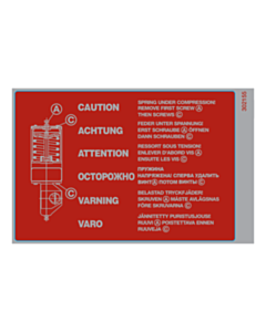 Ref. 302155 Warning Labels