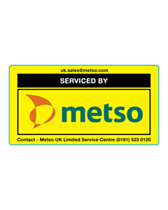 105x56mm Serviced By Labels