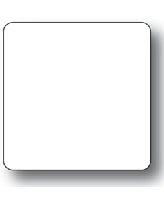 Blank Matt White Labels 40x40mm Permanent
