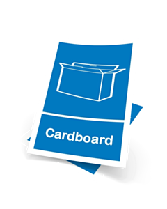 Cardboard Recycling Bin Sticker 148x210mm
