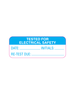 Tested For Electrical Safety Labels