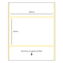102x64mm Compostable Direct Thermal Labels