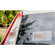 Custom 150x80mm Window Stickers